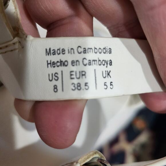 ALDO Tisdal Platform wedge sandal white size 8 - Picture 9 of 9